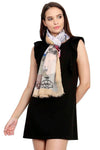 FabSeasons Viscose Abstract Beign Printed Soft & Stylish Scarf