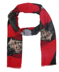 FabSeasons Maroon Cotton Viscose Colorful Printed Soft & Stylish Scarf