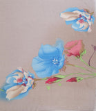FabSeasons Blue Viscose Colorful Floral Printed Soft & Stylish Scarf