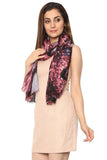 FabSeasons Abstract Purple Printed Cotton Scarves for Women freeshipping - FABSEASONS