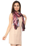 FabSeasons Abstract Purple Printed Cotton Scarves for Women