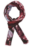 FabSeasons Abstract Purple Printed Cotton Scarves for Women freeshipping - FABSEASONS
