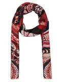 FabSeasons Maroon Abstract Traditional Printed Cotton Scarf