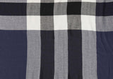 FabSeasons Unisex Navy Checkered Scarf