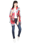 FabSeasons Red Star Printed Cotton Unisex Scarf