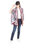 FabSeasons Floral Maroon Premium Printed Cotton Long Scarves