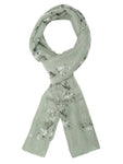 FabSeasons Green Leaf Printed Cotton Scarf For Women & Girls freeshipping - FABSEASONS