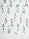 FabSeasons White Leaf Printed Cotton Scarf For Women & Girls