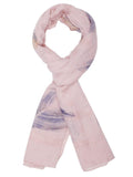 FabSeasons Premium Baby Pink Printed Cotton Scarf for Summer & Winter