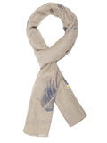 FabSeasons Premium Beign Printed Cotton Scarf for Summer & Winter
