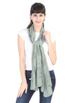 FabSeasons Premium Green Printed Cotton Scarf for Summer & Winter
