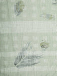 FabSeasons Premium Green Printed Cotton Scarf for Summer & Winter