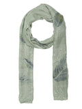 FabSeasons Premium Green Printed Cotton Scarf for Summer & Winter