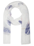 FabSeasons Premium White Printed Cotton Scarf for Summer & Winter