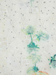 FabSeasons Cream Cotton Stylish Scarf with Floral Embroidery for Women