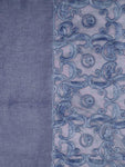 FabSeasons Blue Cotton Stylish Scarves with Embroidery for Women