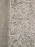 FabSeasons Grey Cotton Stylish Scarves with Embroidery for Women