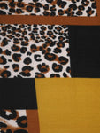 FabSeasons Light Brown Leopard Printed Acrylic Woolen Scarf For Women