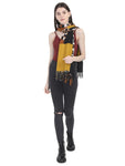 FabSeasons Light Brown Leopard Printed Acrylic Woolen Scarf For Women freeshipping - FABSEASONS