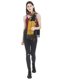 FabSeasons Light Brown Leopard Printed Acrylic Woolen Scarf For Women freeshipping - FABSEASONS