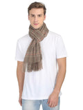 FabSeasons Designer Brown Men Woolen Muffler for Winters freeshipping - FABSEASONS