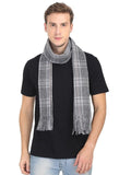 FabSeasons Designer Grey Men Woolen Muffler for Winters freeshipping - FABSEASONS