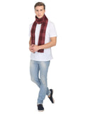 FabSeasons Designer Maroon Men Woolen Muffler for Winters