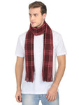 FabSeasons Designer Maroon Men Woolen Muffler for Winters