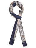 FabSeasons Navy Fancy Fashion Stylish Checkered Printed Scarves