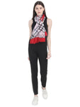 FabSeasons Red Fancy Fashion Stylish Checkered Printed Scarves
