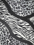 FabSeasons Black Fancy fashion Stylish Animal Printed Scarf