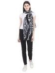 FabSeasons Black Fancy fashion Stylish Animal Printed Scarf