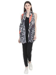 FabSeasons Grey Fancy fashion Stylish Animal Printed Scarf