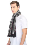 FabSeasons Arrow Printed Black Cotton Scarves for Winter and Summer freeshipping - FABSEASONS