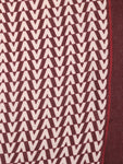 FabSeasons Arrow Printed Maroon Cotton Scarves for Winter and Summer