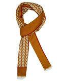 FabSeasons Arrow Printed Yellow Cotton Scarves for Winter and Summer freeshipping - FABSEASONS