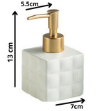 FabSeasons White Ceramic Soap Dispenser, 220ML freeshipping - FABSEASONS