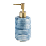 FabSeasons Blue Ceramic Soap Dispenser, 350ML