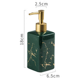 FabSeasons Black Matte Design Ceramic Soap Dispenser, 320ML