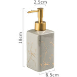 FabSeasons Grey Matte Design Ceramic Soap Dispenser, 320ML
