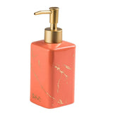 FabSeasons Peach Matte Design Ceramic Soap Dispenser, 320ML