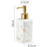 FabSeasons White Matte Design Ceramic Soap Dispenser, 320ML