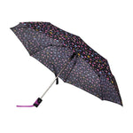 FabSeasons Purple Geometric Printed 3 Fold Fancy Automatic Umbrella