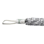 FabSeasons Grey Geometric Printed 3 Fold Fancy Automatic Umbrella