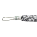 FabSeasons Grey Geometric Printed 3 Fold Fancy Automatic Umbrella