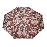 FabSeasons Brown Floral Printed 3 Fold Fancy Automatic Umbrella