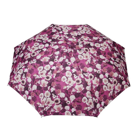 FabSeasons Purple Floral Printed 3 Fold Fancy Automatic Umbrella