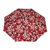 FabSeasons Red Floral Printed 3 Fold Fancy Automatic Umbrella