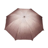 FabSeasons Rain Drops Printed 3 Fold Fancy Brown Umbrella