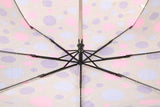 FabSeasons Pink Dotted Digital Printed 3 Fold Fancy Automatic Umbrella